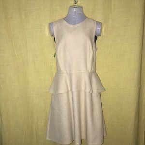 Banana Republic Nude Peplum Dress